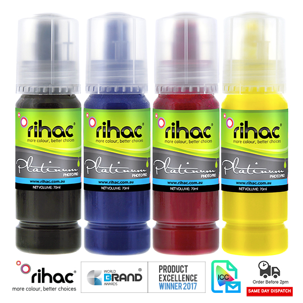 Rihac dye sub dye sublimation heat transfer ink for epson ecotank printers