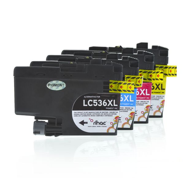 Brother LC536XL Compatible Ink Cartridge 4 Pack for INKvestment printers