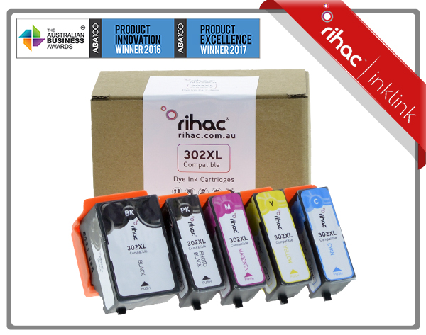 302XL Rihac Premium Ink Cartridge Set