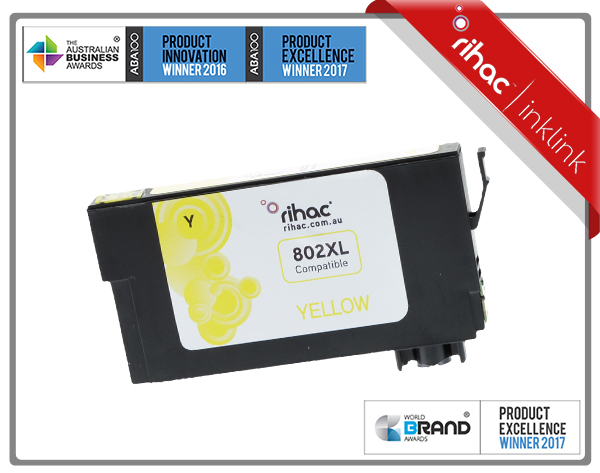 802XL Yellow Rihac Ink Cartridge