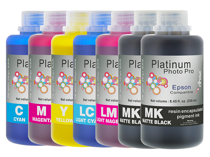 Photo Pro 7x 250ml Pigment Ink for Epson Stylus Pro 7600 (Dual MK Kit)