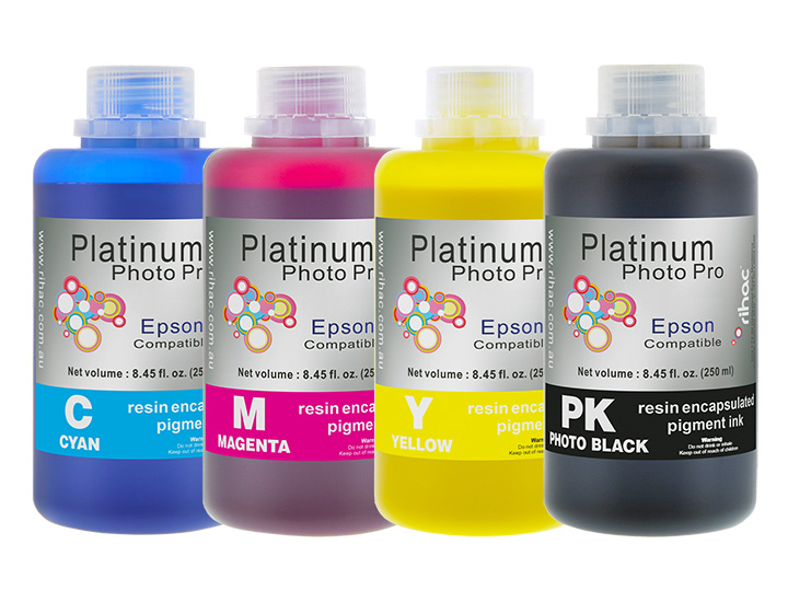 Photo Pro 4 x 250ml Pigment Ink for Epson Stylus Pro 7400 (PK Kit)
