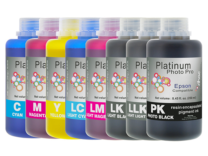 Photo Pro 8 x 250ml Pigment Ink for Epson Stylus Pro 4800 (PK Kit)