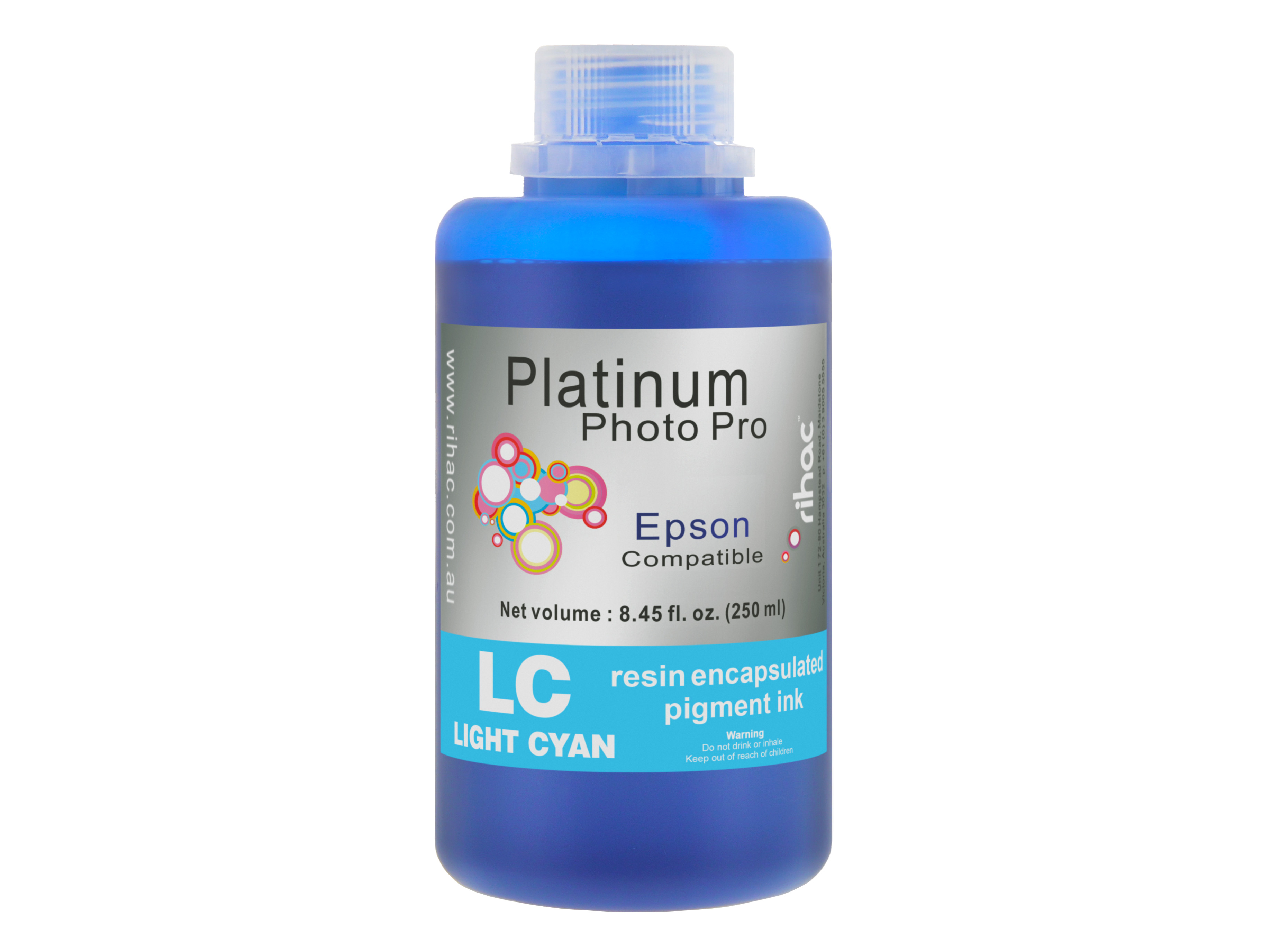 Rihac Photo Pro 250ml LC Light Cyan Pigment Ink for Epson Stylus Pro 4880