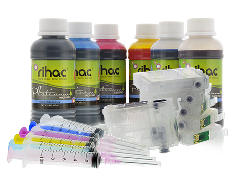 Epson 81 & 81N Refillable Ink Cartridges & Dye Ink Set