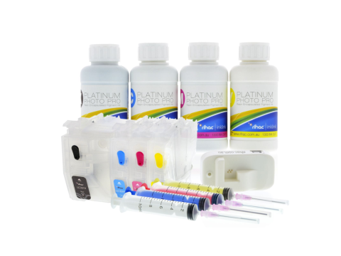 Pigment (Short Type) Refillable Cartridge Kit for Brother  LC-3319XL