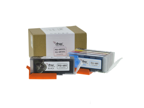 5 x PGI-680XXL & CLI-681XXL Rihac Premium Ink Cartridge Set