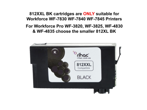 812XXL Black Rihac Ink Cartridge
