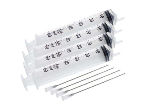 4 x 60ml Syringe Set with needles